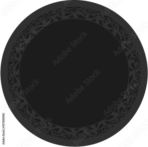 Floral ornamented frame; old style ornate decoration