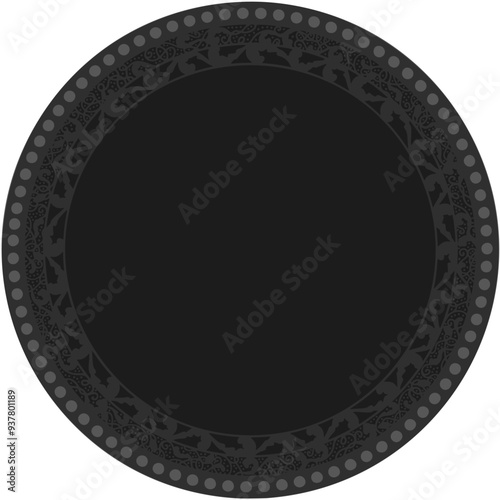 Floral ornamented frame; old style ornate decoration