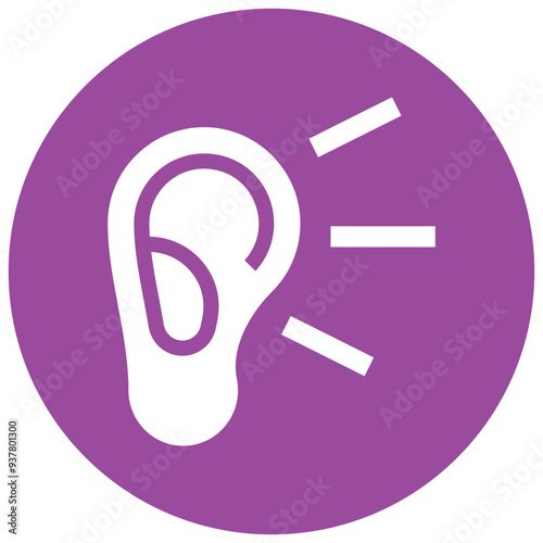 Buzz, communication, ear icon
