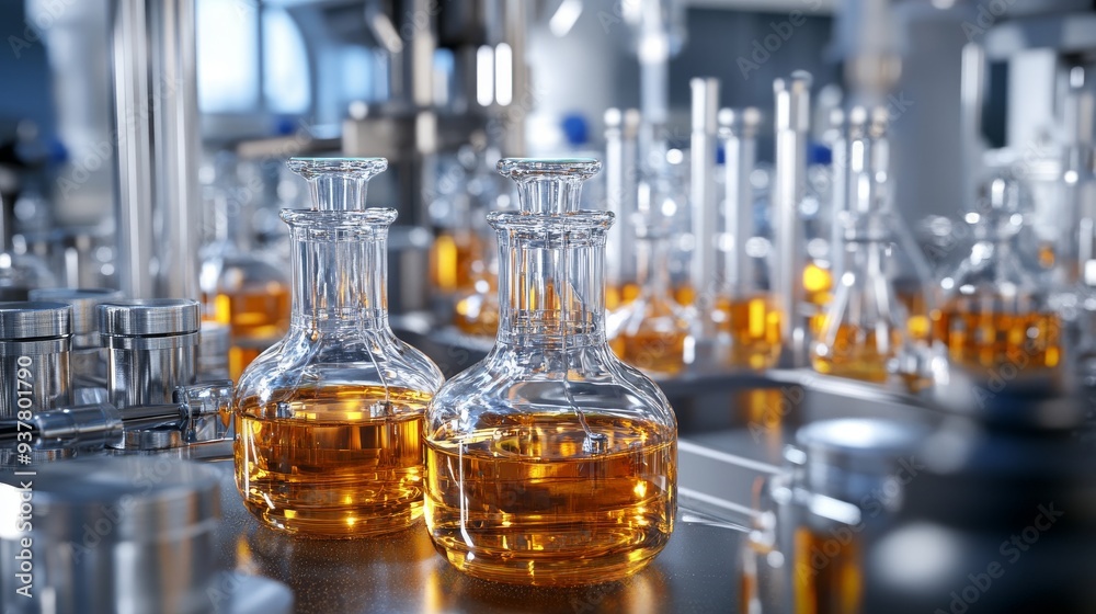 Detailed View of Quality Control in Pharmaceutical Lab with Equipment and Professionals Detailed View of Quality Control in Pharmaceutical Lab with Equipment and Professionals