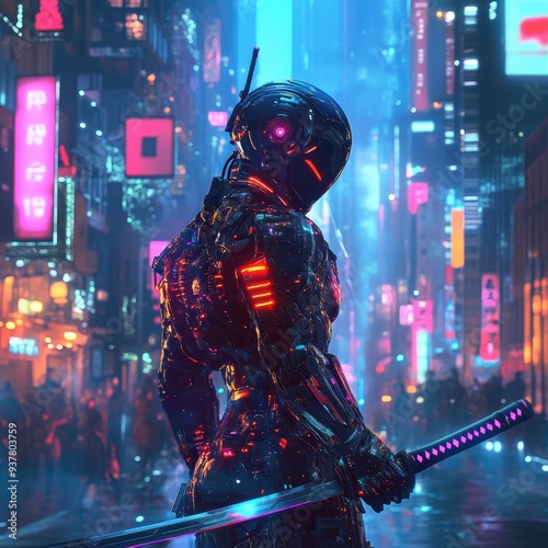 Cyberpunk Samurai