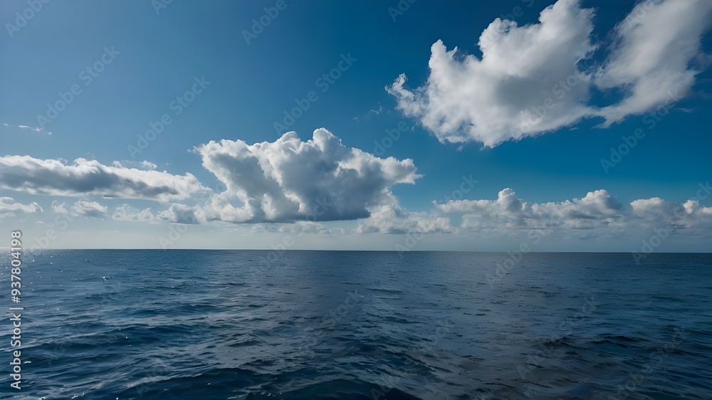 A breathtaking scene of the vast sea and ocean A breathtaking scene of the vast sea and ocean
