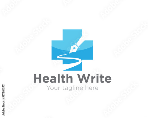 health write logo designs for medical service
