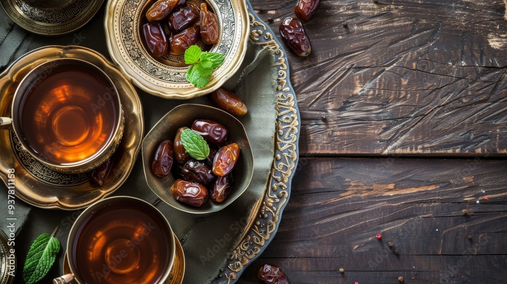 Favorite dishes such as dates, lentil soup and kunafa are enjoyed to break the fast and celebrate the rich flavors during festive meals. Favorite dishes such as dates, lentil soup and kunafa are enjoyed to break the fast and celebrate the rich flavors during festive meals.