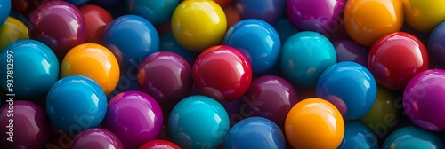 Vibrant Colorful Spheres Abstract Background - A close-up of colorful spheres, symbolizing unity, diversity, playfulness, creativity, and optimism.