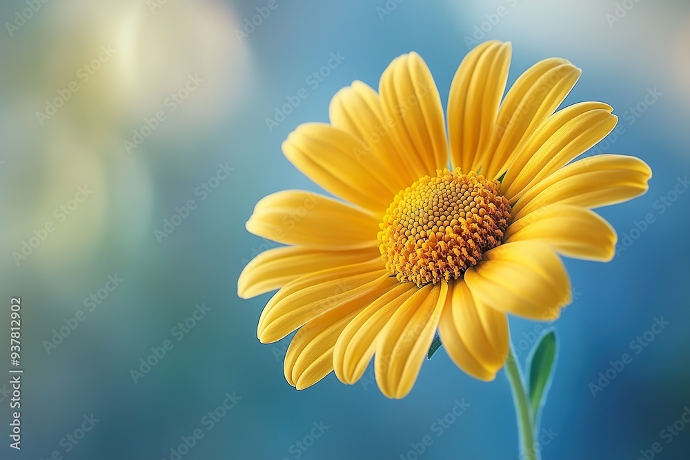 Fototapeta premium Fresh and Beautiful Yellow Daisy Flower