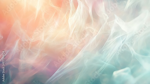 Ethereal fragments with subtle, radiant light and gentle colors creating a dreamy and abstract background.