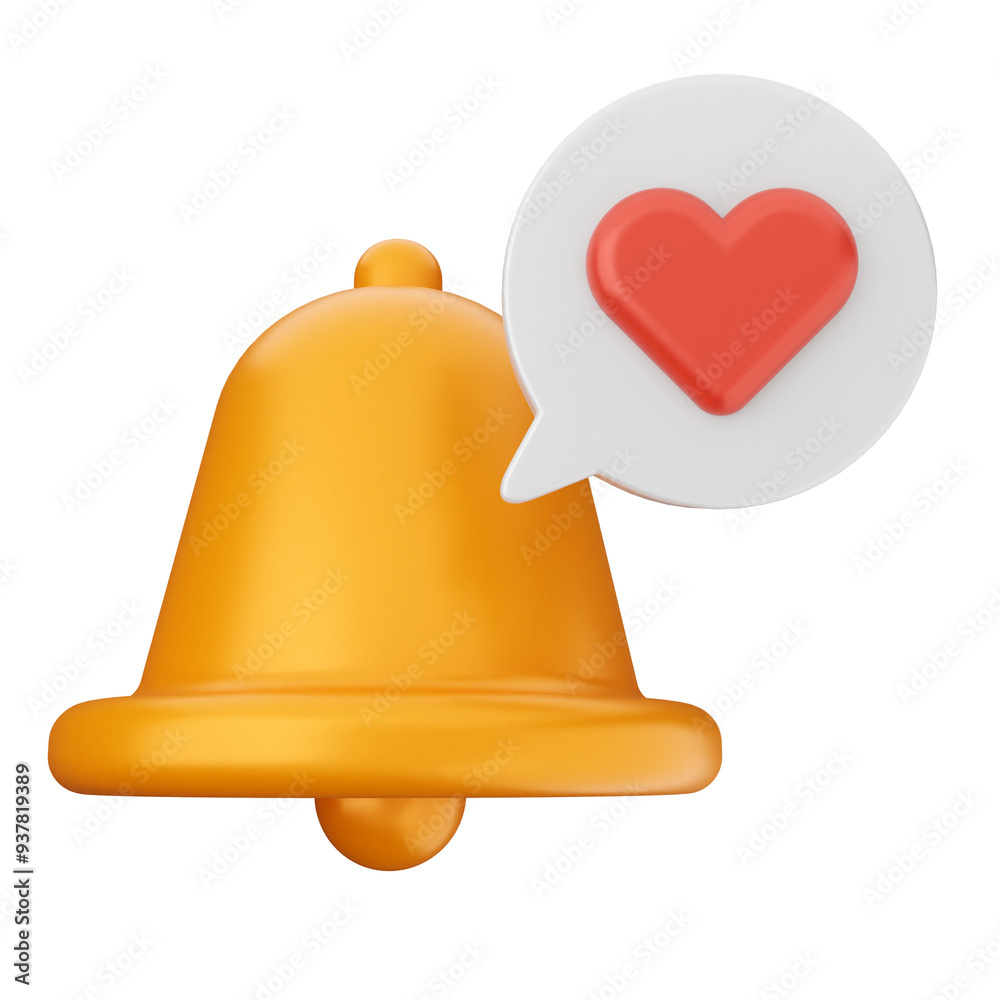 3d notification bell icon 3d notification bell icon