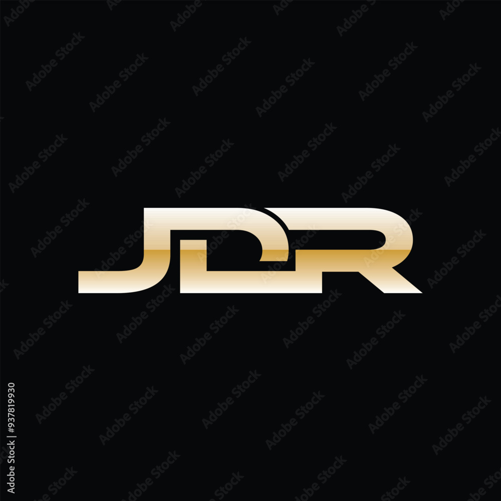 Initial JDR Modern Geometric Simplicity Business Creative Technology Logo Initial JDR Modern Geometric Simplicity Business Creative Technology Logo