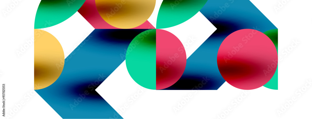 Circle pattern, round elements with lines and arrows composition for wallpaper, banner, background or landing Circle pattern, round elements with lines and arrows composition for wallpaper, banner, background or landing