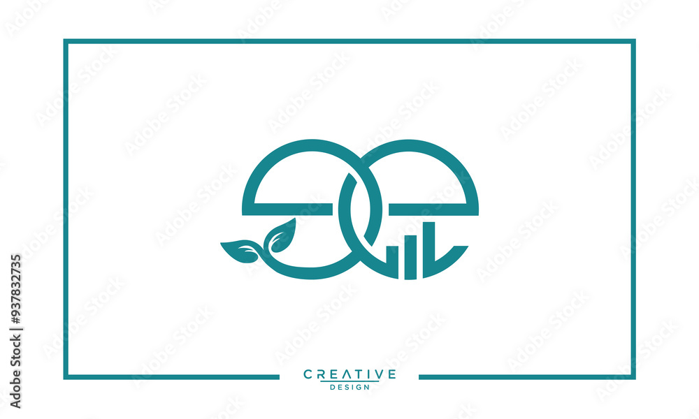 Fototapeta premium E Letter Financial Logo design, logo concept with business growth arrow