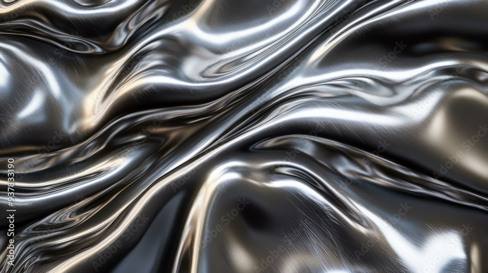 Stunning Metallic Texture Waves: A Fluid Representation of Modern Design Aesthetics Stunning Metallic Texture Waves: A Fluid Representation of Modern Design Aesthetics