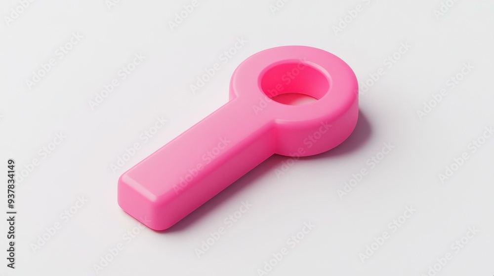 Vibrant Pink Key - A Stylish Modern Accessory for Contemporary Interiors Vibrant Pink Key - A Stylish Modern Accessory for Contemporary Interiors