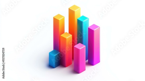 Colorful 3D Data Visualization Bars for Business Analytics and Performance Metrics Free Download Colorful 3D Data Visualization Bars for Business Analytics and Performance Metrics - GFXLoad