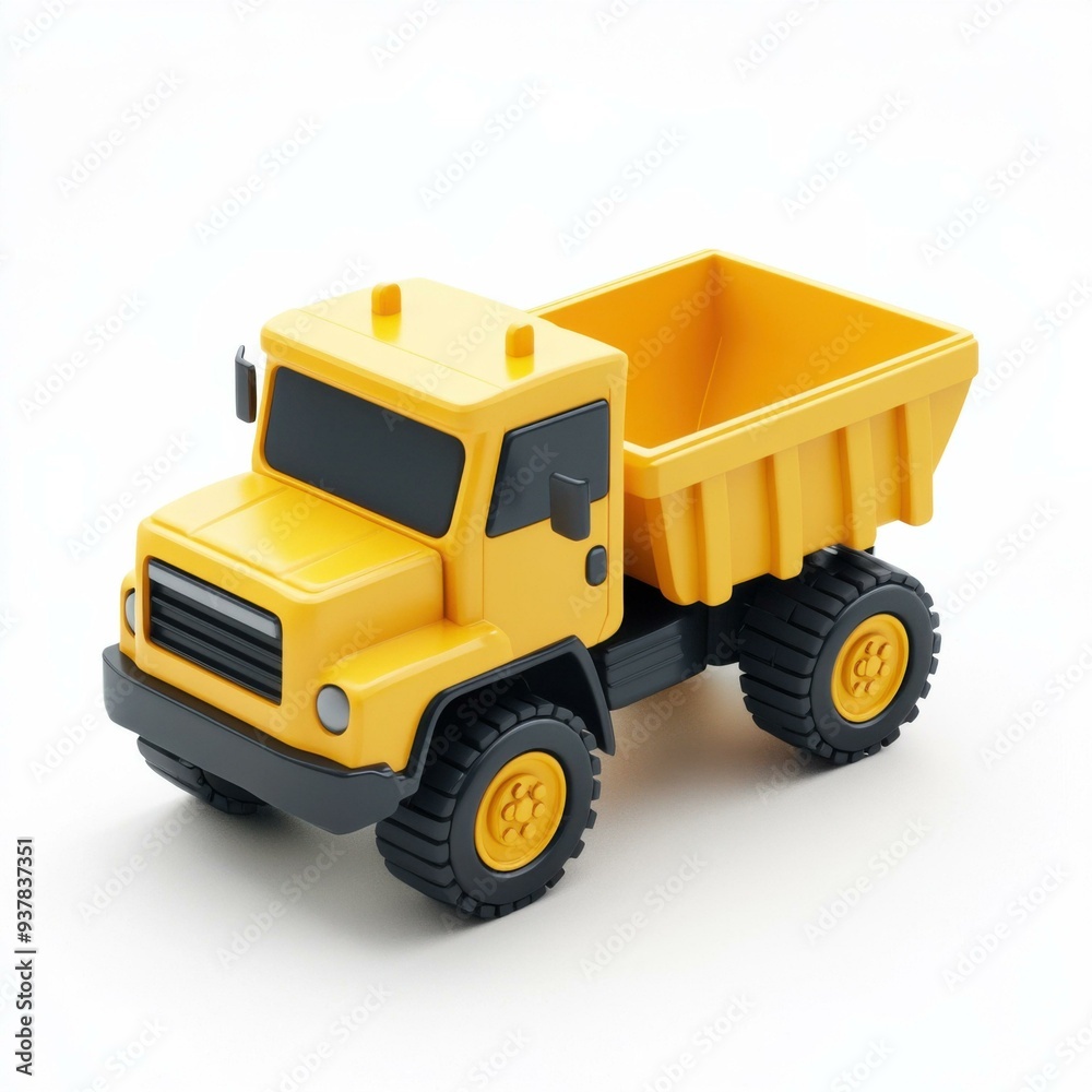 Bright Yellow Toy Dump Truck for Imaginative Play and Educational Fun Bright Yellow Toy Dump Truck for Imaginative Play and Educational Fun