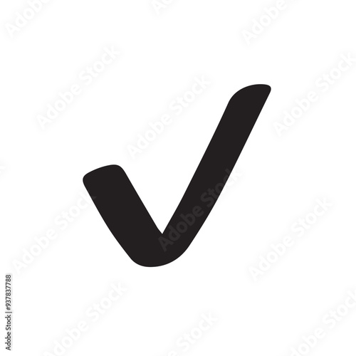 Check Mark Button symbol vector