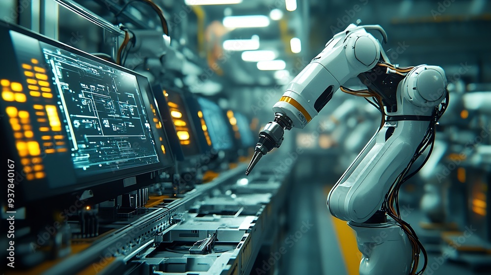 Industry 40 Ai Smart industry of digital factory industrial revolution ...