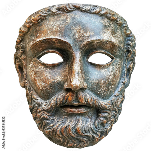 Mask, antique, art, beautiful and exquisite, cut background, ready to use