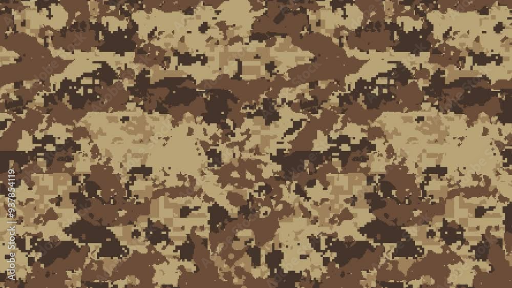 Military pixel flecktarn camouflage illustration seamless pattern arid desert camo square texture banner illustration wallpaper animation Military pixel flecktarn camouflage illustration seamless pattern arid desert camo square texture banner illustration wallpaper animation