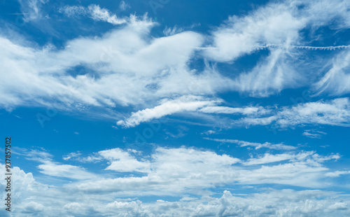 The sky is blue with a few clouds scattered throughout