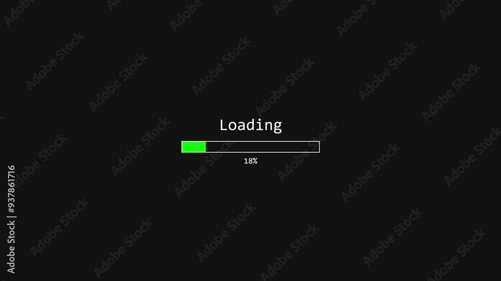 Loading Progress Bar with Percentage Animation