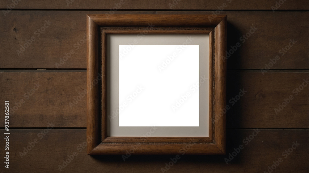 Photo frame mockup on the wall Photo frame mockup on the wall