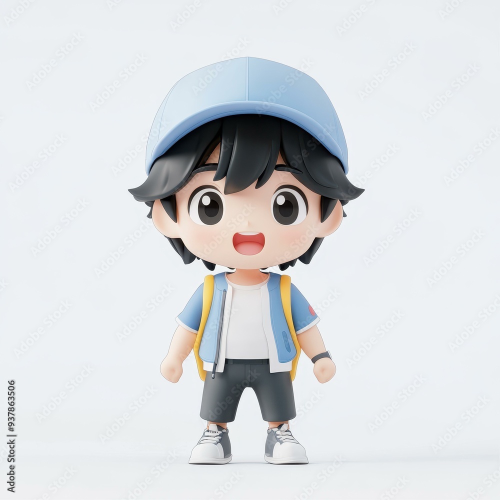 Discover a fun 3D clay avatar of a joyful boy in a blue hat, bursting with vibrant colors and playful charm. Discover a fun 3D clay avatar of a joyful boy in a blue hat, bursting with vibrant colors and playful charm.