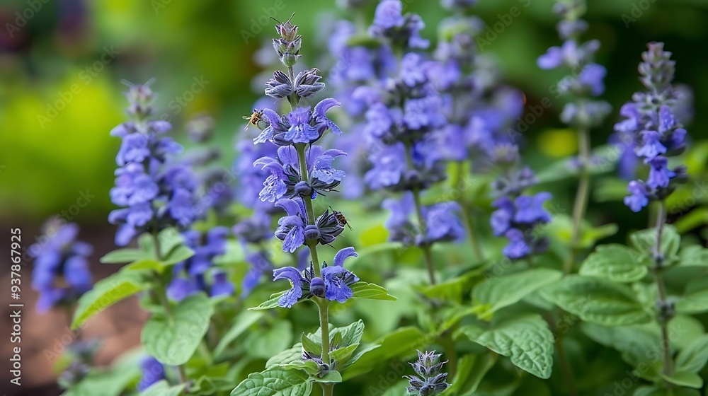 A vibrant cluster of purple flowers in a garden setting, showcasing nature's beauty. A vibrant cluster of purple flowers in a garden setting, showcasing nature's beauty.