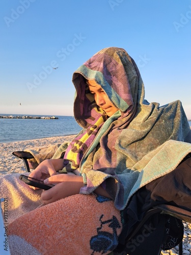 ragazzo al mare