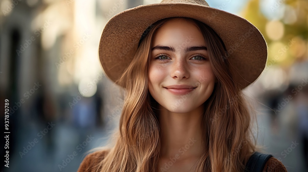 Woman in the street Portrait of young happy woman on city street looking at camera Confident stylish girl outdoor with copy space Proud and satisfied woman standing on street : Generative AI Woman in the street Portrait of young happy woman on city street looking at camera Confident stylish girl outdoor with copy space Proud and satisfied woman standing on street : Generative AI