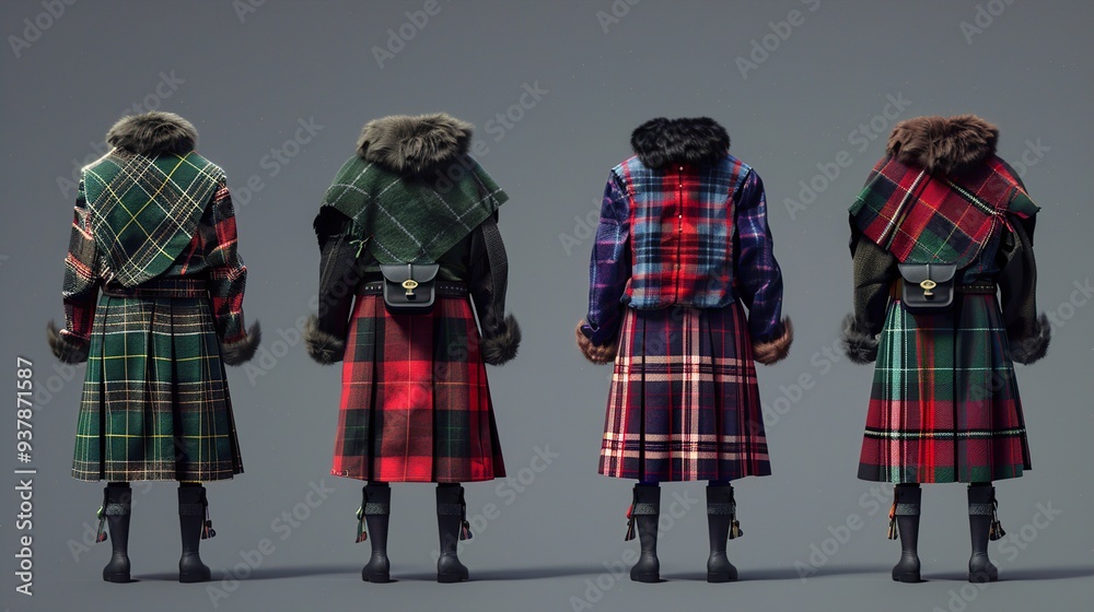 Stylish Plaid Kilts: Fashionable Tartan Designs Stylish Plaid Kilts: Fashionable Tartan Designs