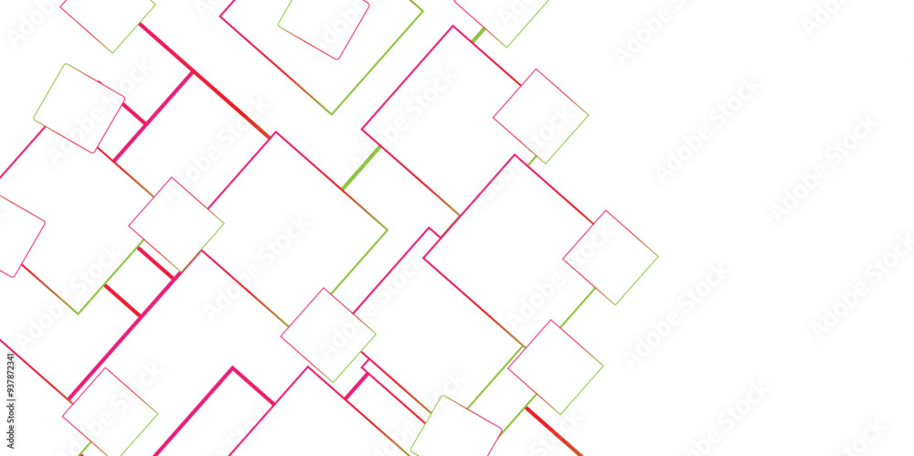 Square pattern on banner with shadow. Abstract white and multi color liens geometric background with copy space. Space design concept. Institution, party, festive, seminar, and talks. Square pattern on banner with shadow. Abstract white and multi color liens geometric background with copy space. Space design concept. Institution, party, festive, seminar, and talks.