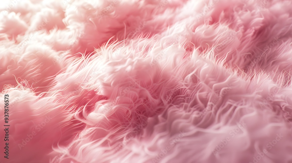 Soft fluffy shaggy texture pink fur, abstract close up fur background
