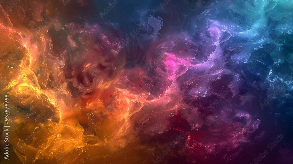 Abstract background, futuristic space fog colorful gradient texture
Abstract background, futuristic space fog colorful gradient texture