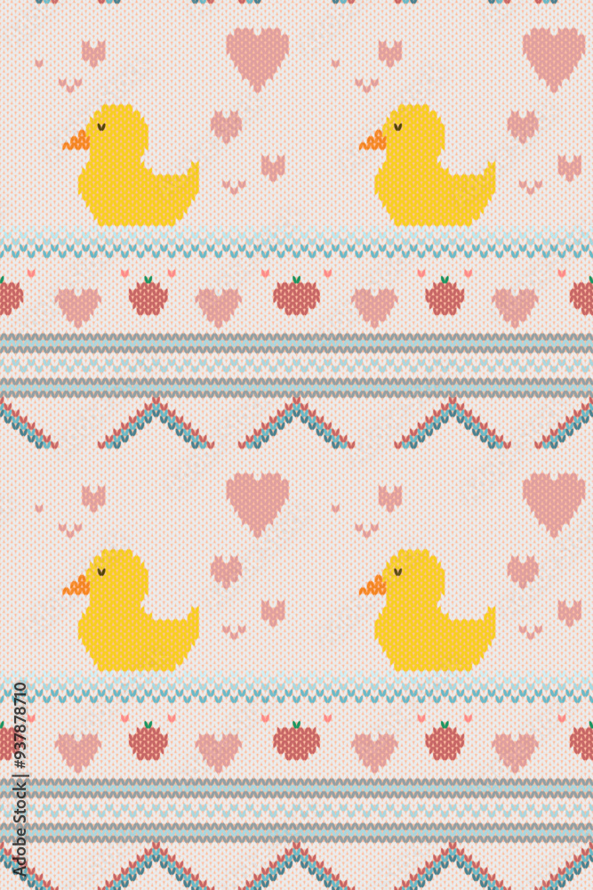 Cute Ikat abstract geometric cartoon character on pink background pattern with birds. Perfect design for fabric, clothing, element, embroidery, ornament, wallpaper, sweater, illustration, print, decor Cute Ikat abstract geometric cartoon character on pink background pattern with birds. Perfect design for fabric, clothing, element, embroidery, ornament, wallpaper, sweater, illustration, print, decor