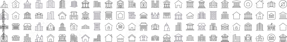 Different Constructions Line Icon Bundle. Editable Stroke. Minimalistic Linear Pictogram for Design of Cards, Apps, Banners, Posts Different Constructions Line Icon Bundle. Editable Stroke. Minimalistic Linear Pictogram for Design of Cards, Apps, Banners, Posts