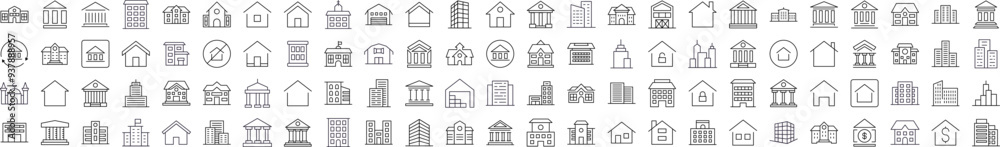 Different Constructions Outline Web Line Icons Collection. Editable Stroke. Minimalistic Linear Pictogram for Design of Cards, Apps, Banners, Posts Different Constructions Outline Web Line Icons Collection. Editable Stroke. Minimalistic Linear Pictogram for Design of Cards, Apps, Banners, Posts