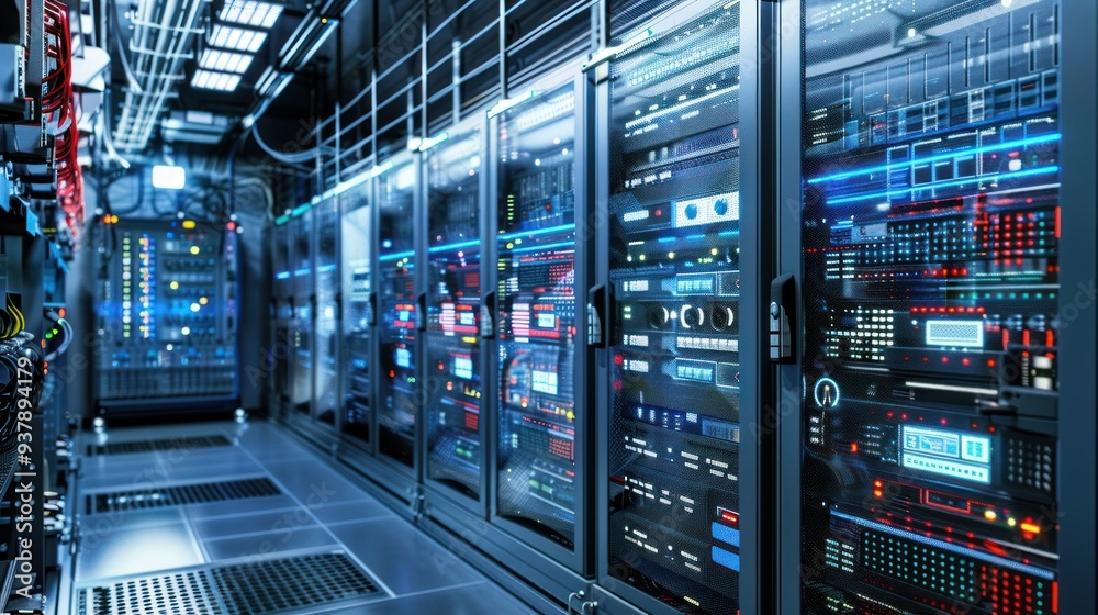 Obraz premium Server Room Interior