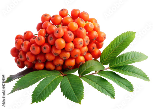 rowan berries on a branch