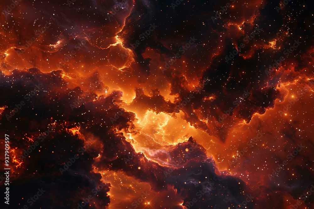 Beautiful dark space background with stars, nebulae and clouds. Abstract fantasy universe backdrop Beautiful dark space background with stars, nebulae and clouds. Abstract fantasy universe backdrop