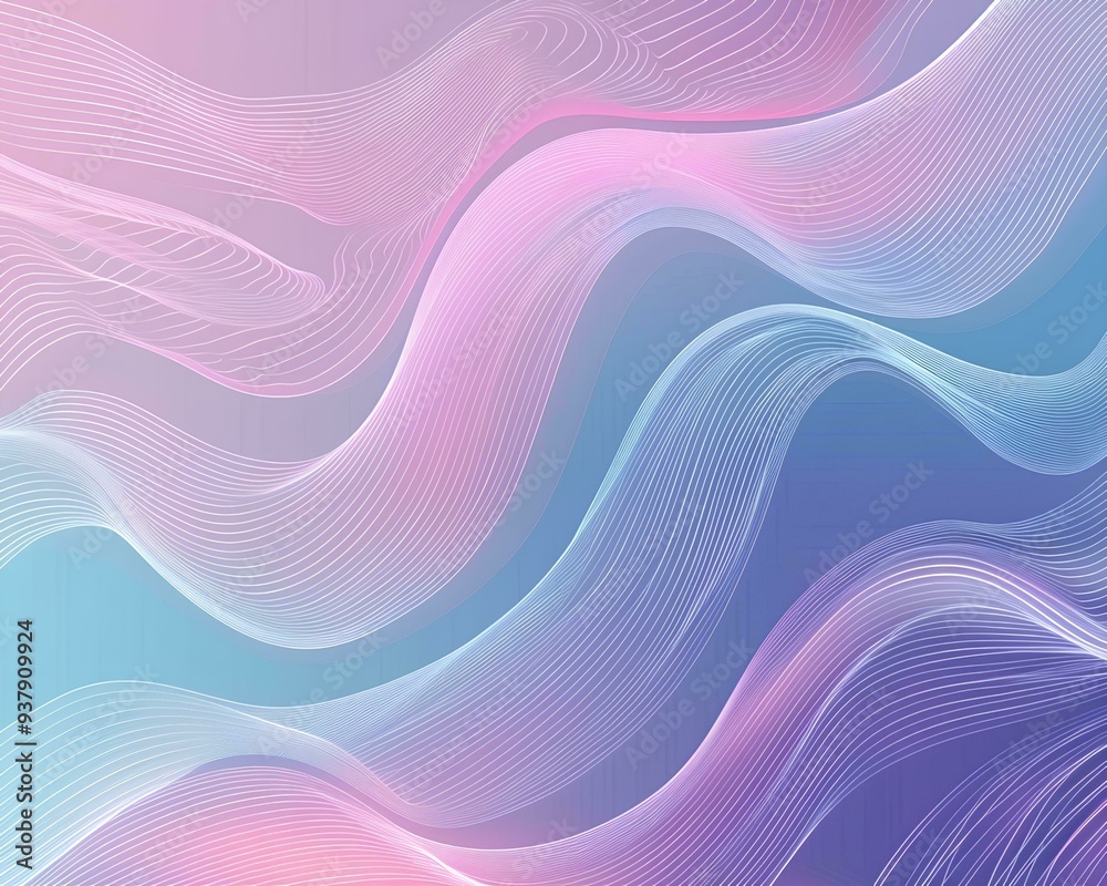 Beautiful gradient background with wavy lines, pastel blue and purple colors, Abstract wallpaper design for poster, cover, banner, flyer, greeting card, print on cloth or paper Beautiful gradient background with wavy lines, pastel blue and purple colors, Abstract wallpaper design for poster, cover, banner, flyer, greeting card, print on cloth or paper