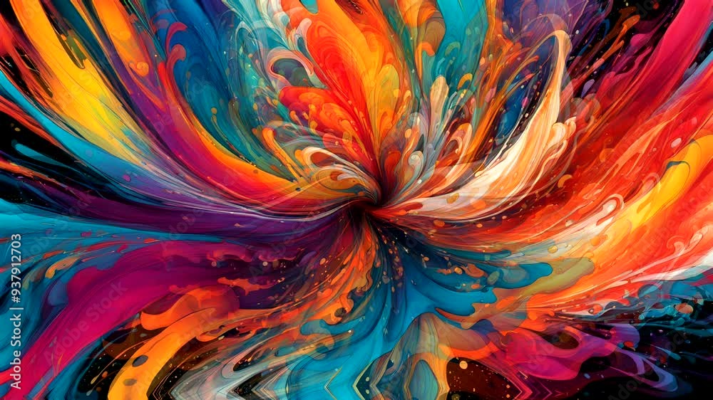 A vibrant swirl of colors creating an abstract, dynamic visual effect. A vibrant swirl of colors creating an abstract, dynamic visual effect.