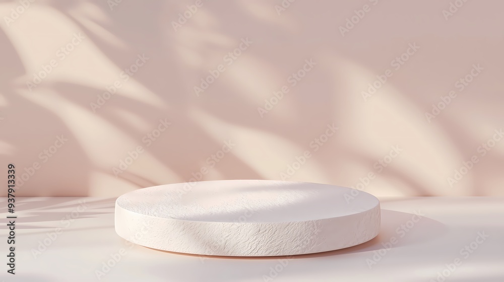 Minimalist Product Display with Sunlight and Shadows. Minimalist Product Display with Sunlight and Shadows.