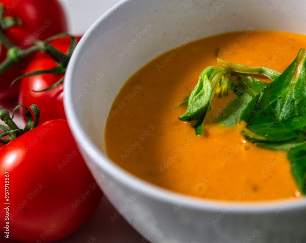 tomato soup with basil
