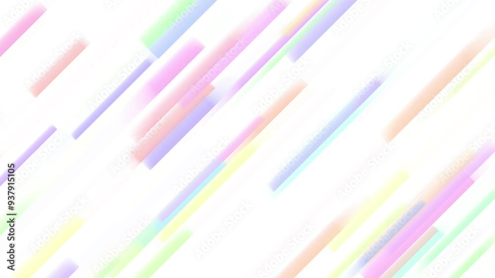 Oscillating Color-Changing Pastel Bars Animation