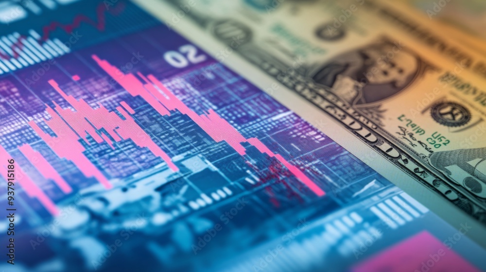 A financial graph with an upward trend, placed over a background of various currencies, highlighting global financial markets. A financial graph with an upward trend, placed over a background of various currencies, highlighting global financial markets.
