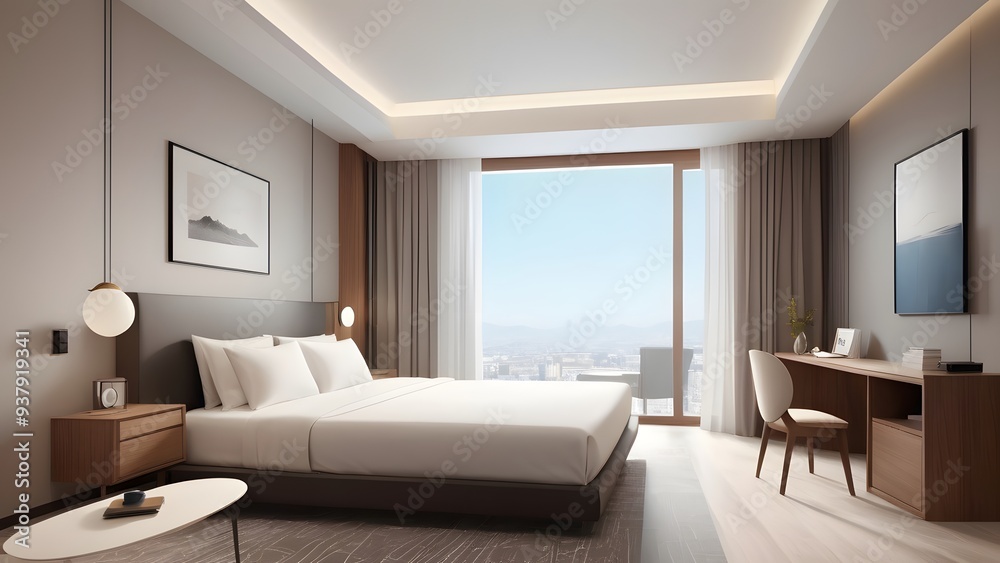 custom made wallpaper toronto digitalhotel  room photo,illustration.It is a luxury hotel room.