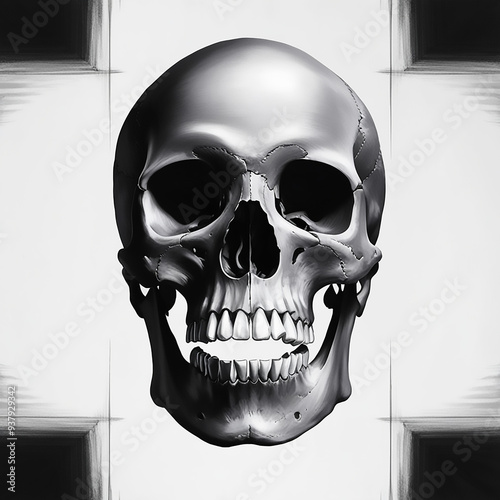 Human Skull Vector