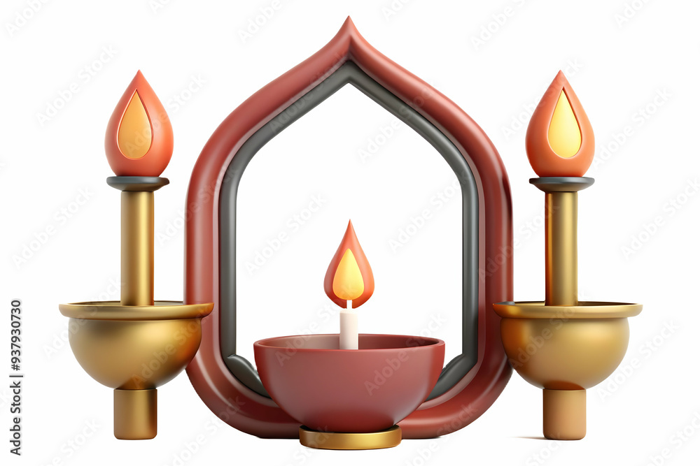 Diya and Trident Border Frame concept as Vertical frame with a lit diya on the top and a trident on the bottom creating a sacred and powerful Dussehra themed copy space with a focus on light and stren Diya and Trident Border Frame concept as Vertical frame with a lit diya on the top and a trident on the bottom creating a sacred and powerful Dussehra themed copy space with a focus on light and stren