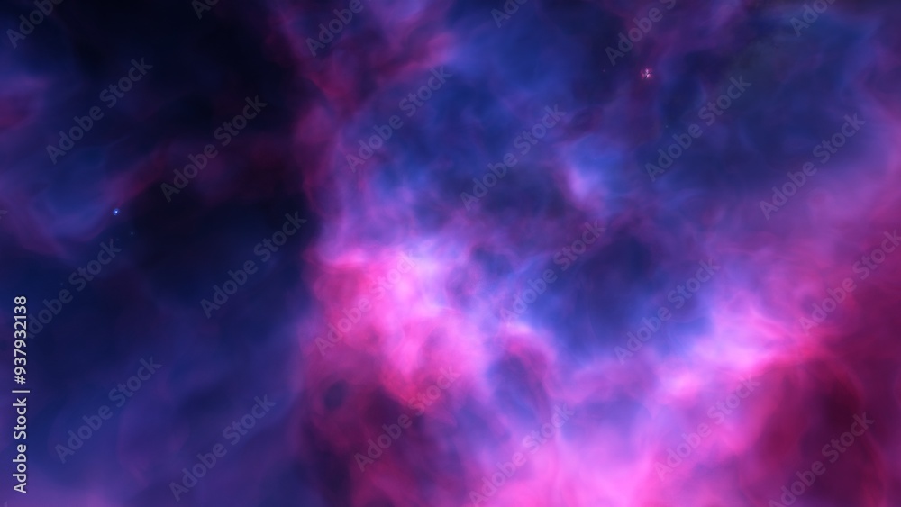 Space illustration with a color glow
Space illustration with a color glow